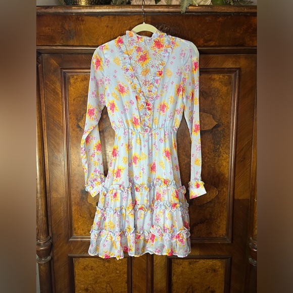 GUC Dodo Bar Or- Margarita Dress in Blue. Size US 2/4 - Picture 1 of 12